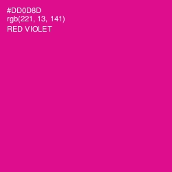 #DD0D8D - Red Violet Color Image
